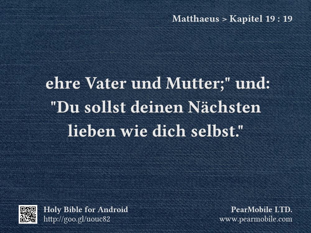 Matthaeus, Kapitel 19:19